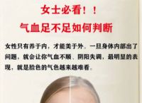 如何判断气血不足 身体六部位来给你答案